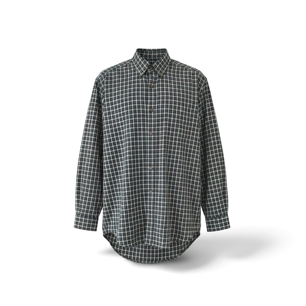 Vintage Sir Pendleton Shirt Mens Large Blue Green Plaid Wool Button Down 2001